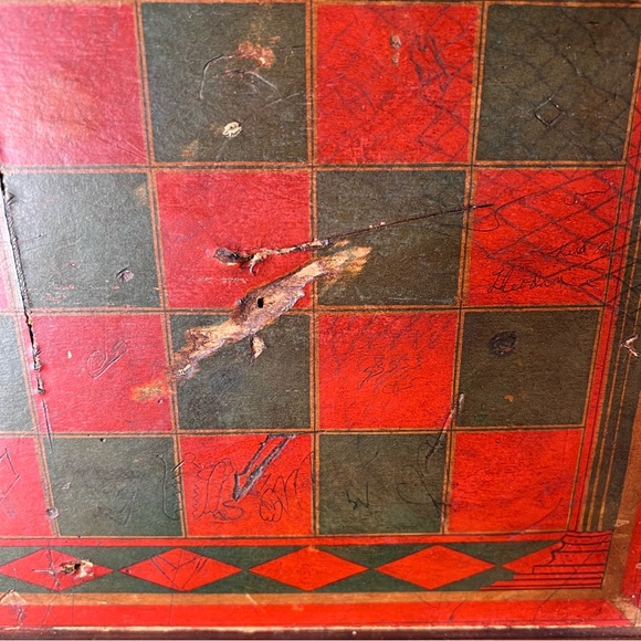 Vintage 1960’s Double Sided Game Board, Chinese Checkers, J. Pressman & Co. - Picture 6 of 10